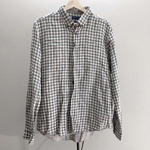 Zara Grey/white checked shirt